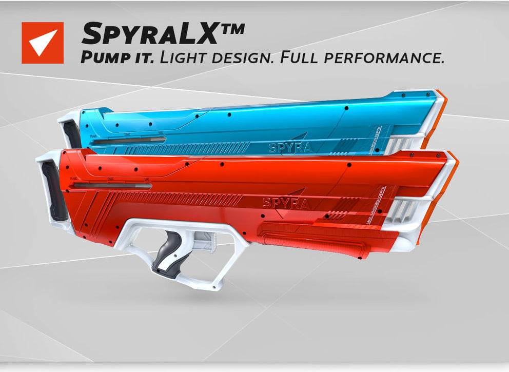 Spyra Two Electronic Water Gun Super Blaster Duel Pack Red and Blue Duel