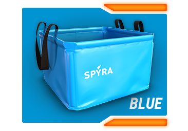  SPYRA – SpyraBase Blue – SpyraGear Foldable Indestructable  Container 5.3 U.S. Gallon for Endless Water Battles (Outdoor/Garden) :  Sports & Outdoors